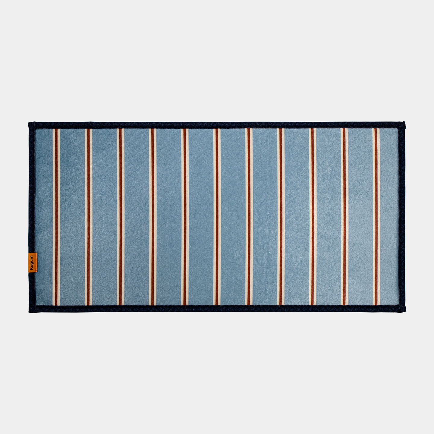 소프티 매트 홈 컬렉션 미니 발매트 극세사 미끄럼방지 세탁가능 프레피스트라이프, 30x60cm - 상품 이미지