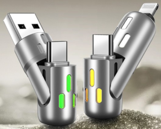 1+1 초고속 올인원 충전케이블 240W 5A, 1m 2m 실리콘 케이블, 초고속3.0 C to C, USB-A, 8핀 라이트닝, 삼성 애플 - 상세 이미지 5
