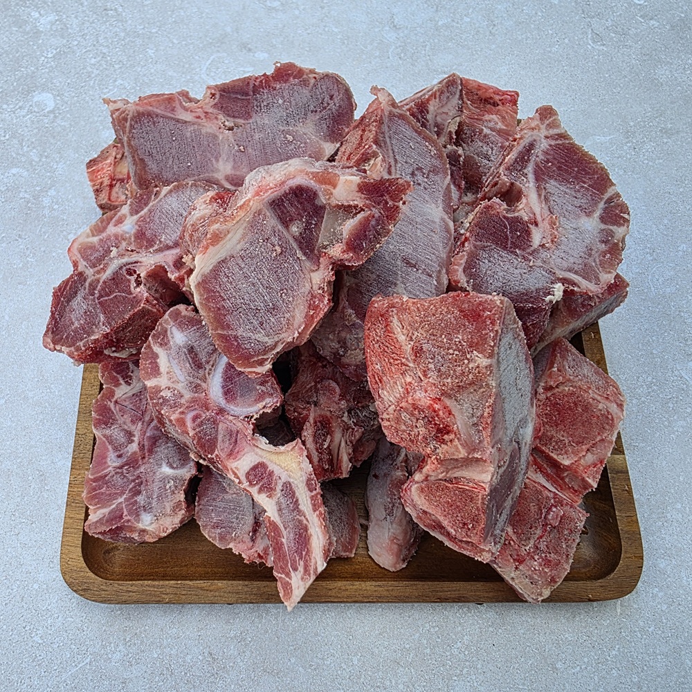 살밥 많은 돼지 목뼈 3kg 미국산 수입 감자탕뼈 - 상품 이미지