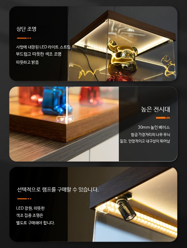 대형 피규어 케이스 아크릴상자 아크릴장식장 전시 15cm 35cm 15cm - 상세 이미지 5
