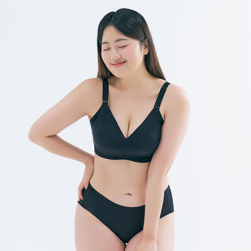 [더핏브라 맥스] E컵 F컵 큰컵 심리스 큰가슴 속옷 빅사이즈 - 상품 이미지