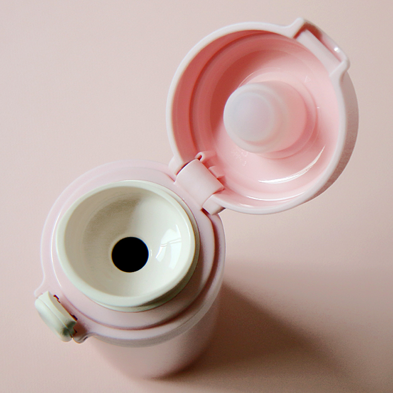 초등 원터치 텀블러 보온보냉 뮤티드 350ml, 핑크 - 상세 이미지 5