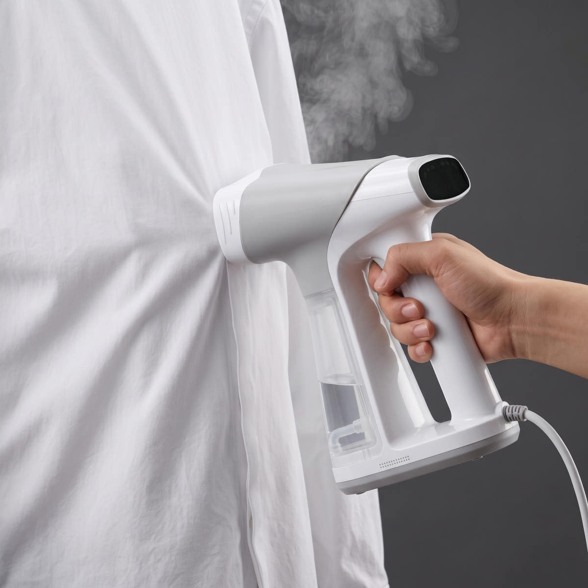 보만코리아 보만 1500W 핸디형 진공 흡착 스팀 다리미 VDB1518T3WG 살균 탈취 먼지제거