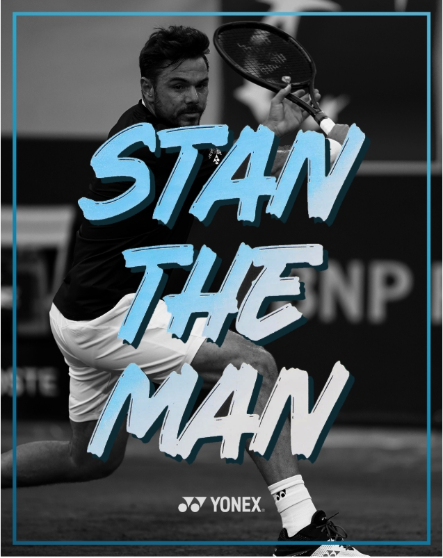 16880EX 요넥스 테니스 수입 공용 반팔 티셔츠 STAN THE MAN STM - 상품 이미지