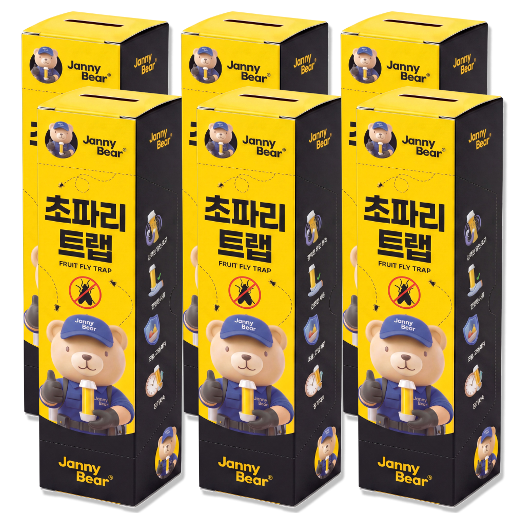 쟈니베어 플라이스틱 초파리트랩 끈끈이 날파리 트랩 파리 벌레 퇴치 1개입, 6개 이미지 7