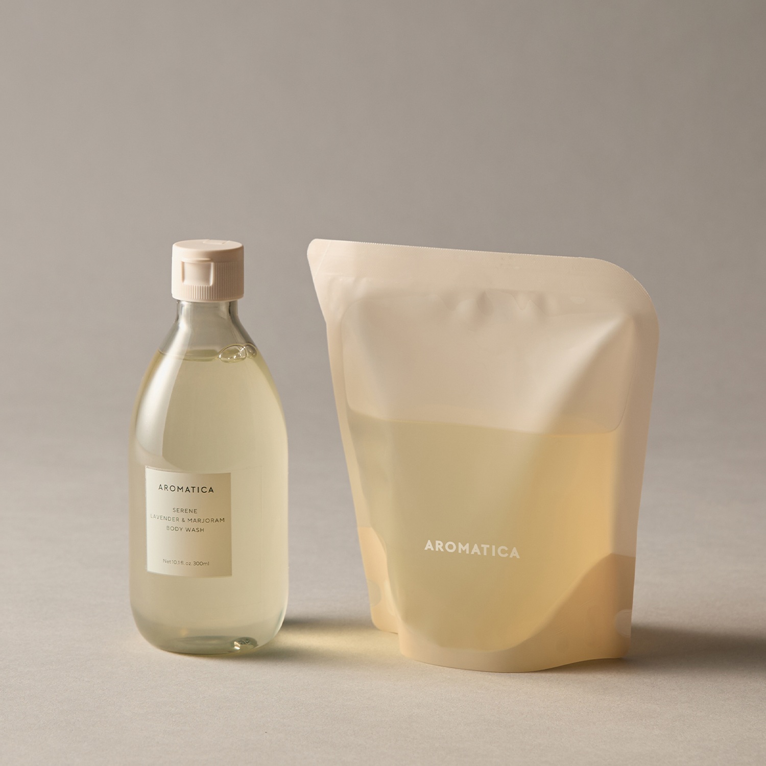 아로마티카 서렌 바디워시 300ML & 리필 300ML 세트 향좋은 바디워시 클렌져 샤워젤 대용 - 메인 이미지