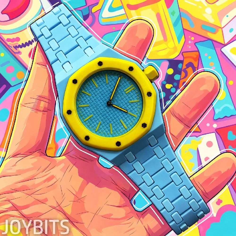 Swatch AP 협업 회중시계 호환 밴드 로얄팝 세라믹 러기드 스트랩 스틸 버터플라이 - 메인 이미지