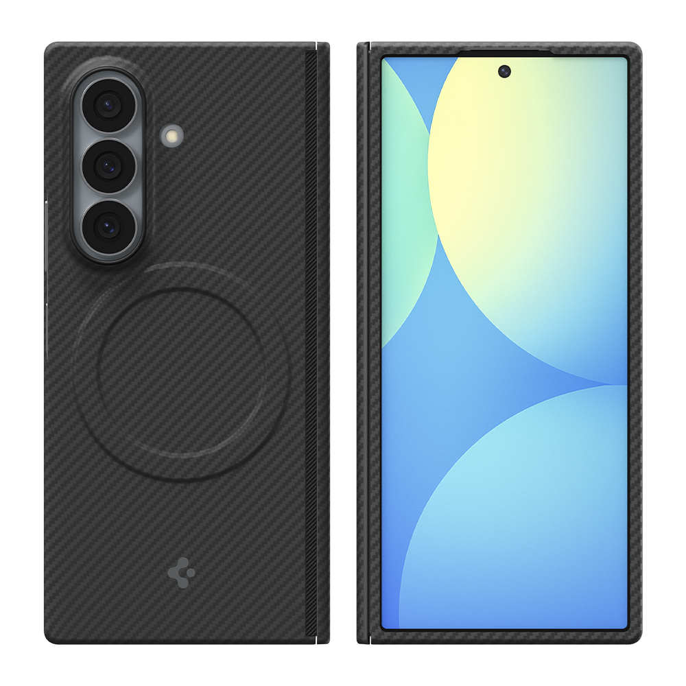 Qi2 20W 인증 갤럭시 맥세이프 케이스 초슬림 카본 에어스킨아라미드 맥핏 갤럭시Z 폴드8 울트라, 아라미드, 블랙 - 상세 이미지 3