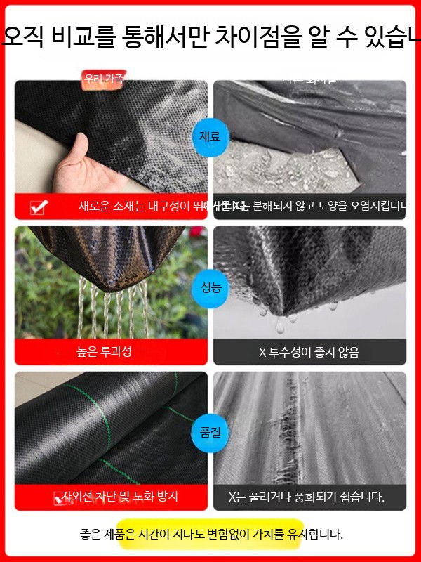 농사용부직포 멀칭 비닐 방초 잡초 제거 구지포 - 상세 이미지 4