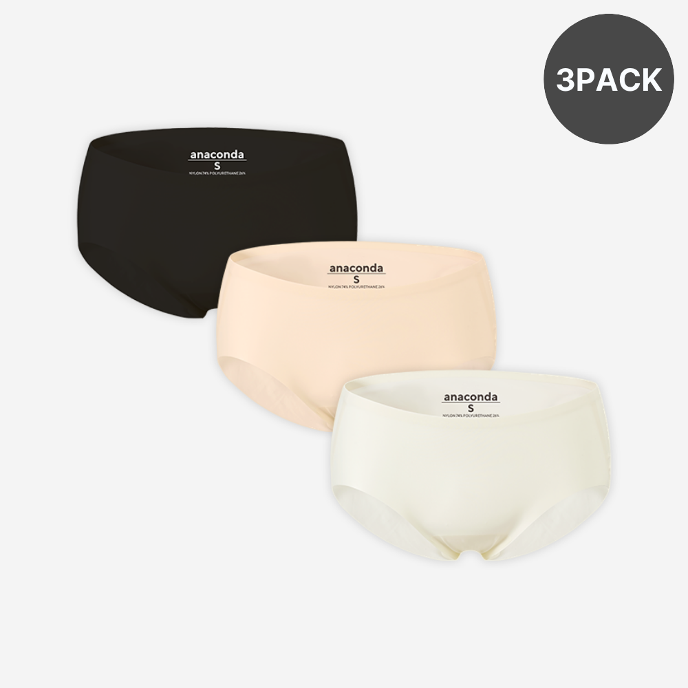 [3pack] 더핏팬티 심리스 무봉제 햄라인 여성 속옷 - 상품 이미지