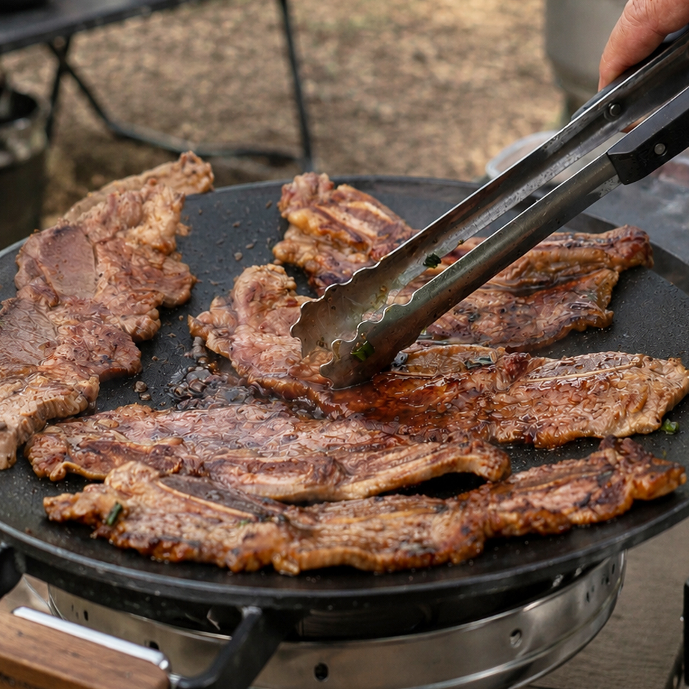 육강자 국산 한돈 돼지 양념 LA갈비 캠핑 집들이 요리 500g (1~2인분) - 상세 이미지 3