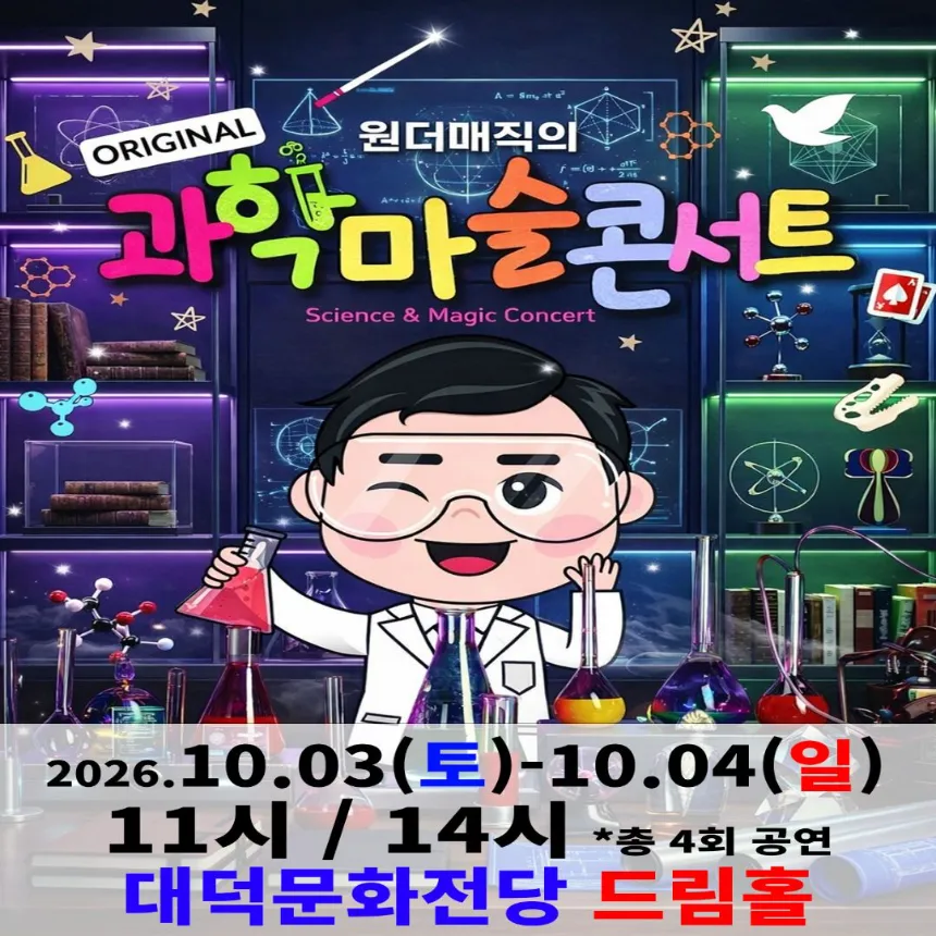 오리지널 과학마술콘서트 시즌1 (대구) | 대덕문화전당 드림홀 by 원더매직 - 상품 이미지