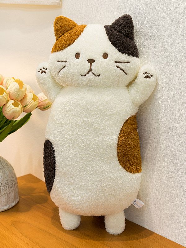 귀여운 고양이 롱 바디필로우 봉제 인형 수면용 침대 애착 쿠션 - 상세 이미지 4