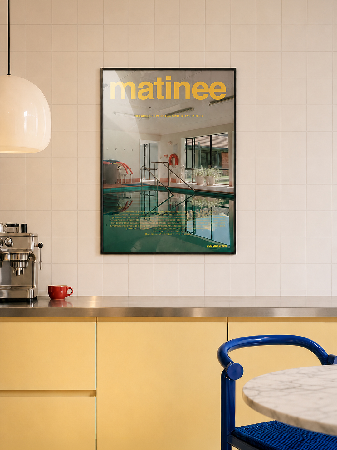 거실 카페 신혼집 개업선물 리조트 수영장 컬러포인트 휴양지 인테리어 포스터 MATINEE - 상세 이미지 3