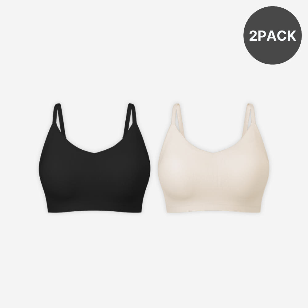 아나콘다이너웨어 [2pack] 슬림업 브라 심리스 나시 스포츠 브라