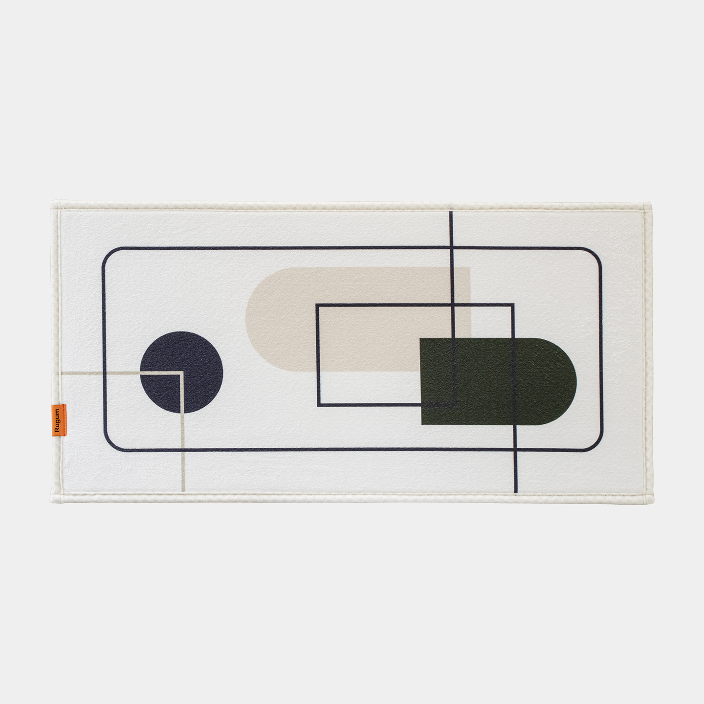 소프티 매트 홈 컬렉션 미니 발매트 극세사 미끄럼방지 세탁가능 프레임하우스, 30x60cm - 상품 이미지
