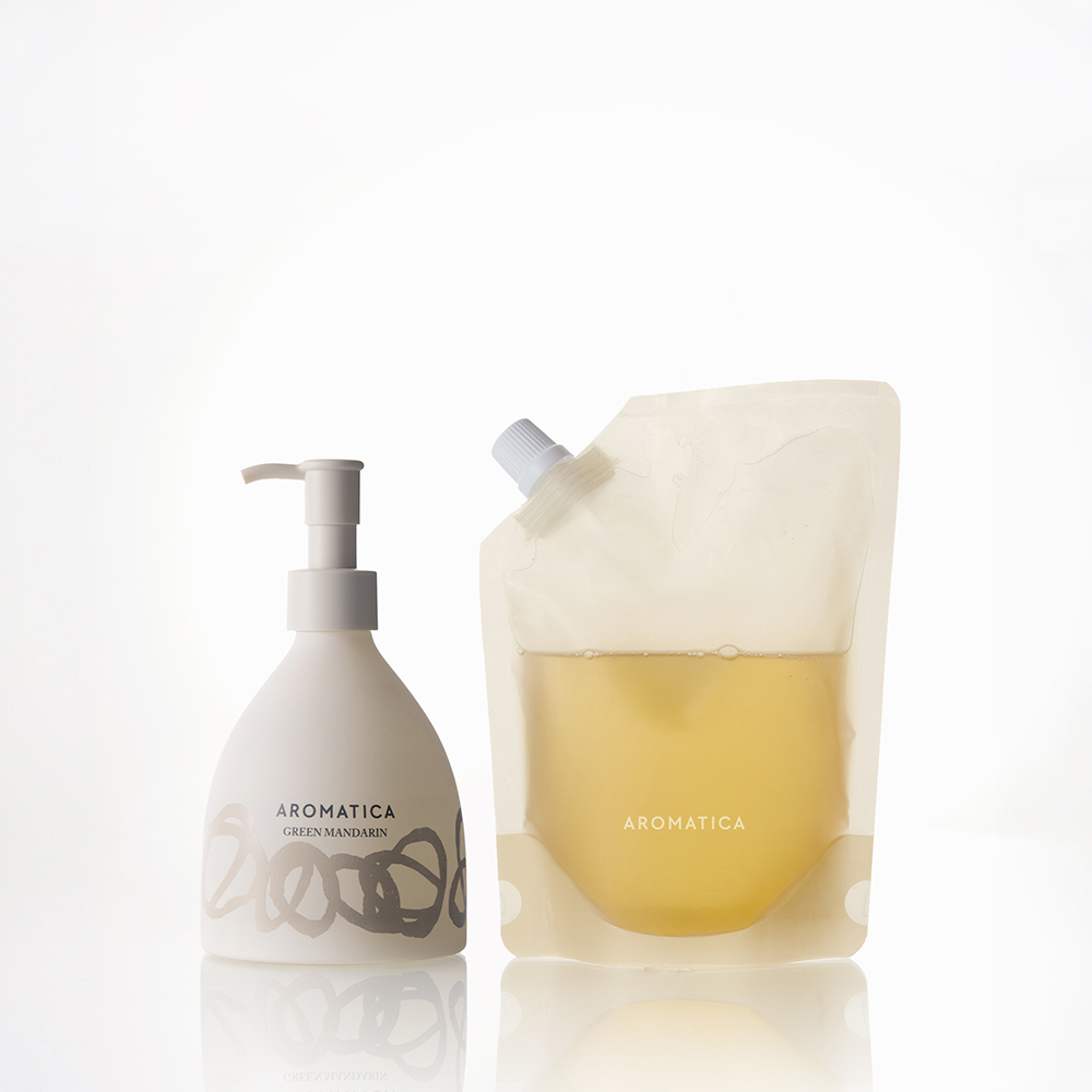 아로마티카 그린 만다린 핸드워시 250ML+리필 300ML 손세정제 핸드케어 집들이선물 생일선물 - 상품 이미지
