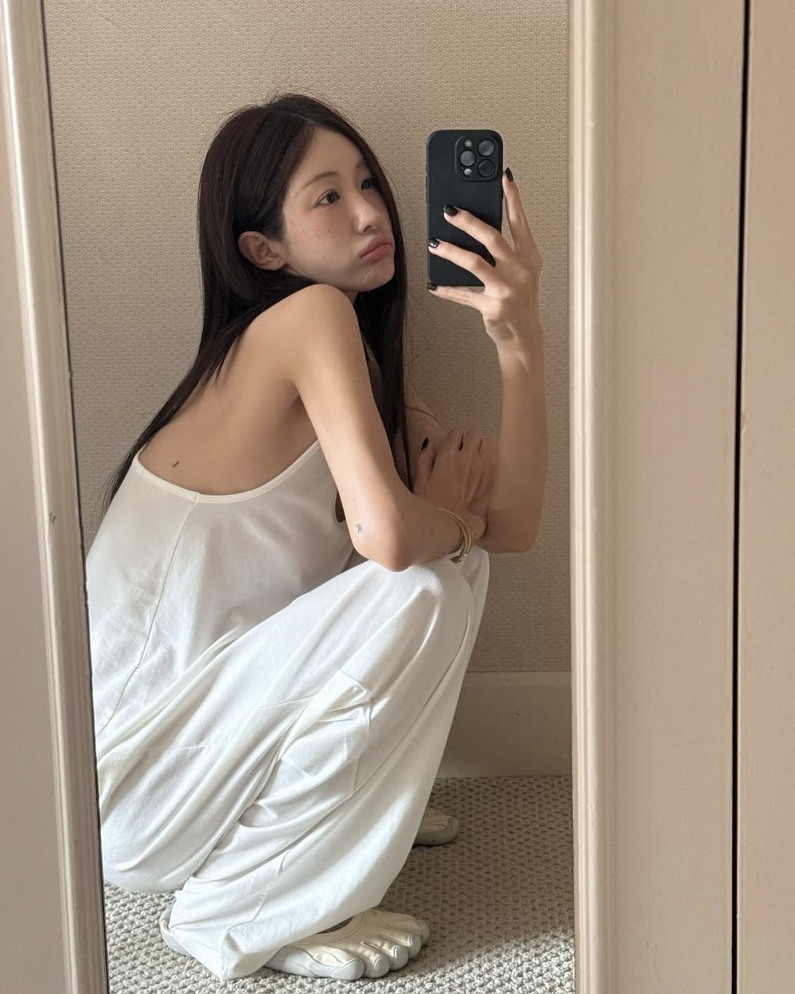 [아이당일] 아웃핏 이치 세트 이지웨어 라운지웨어 휴가룩 홀터나시 와이드 밴딩팬츠 세트룩 (3c) - 상세 이미지 3