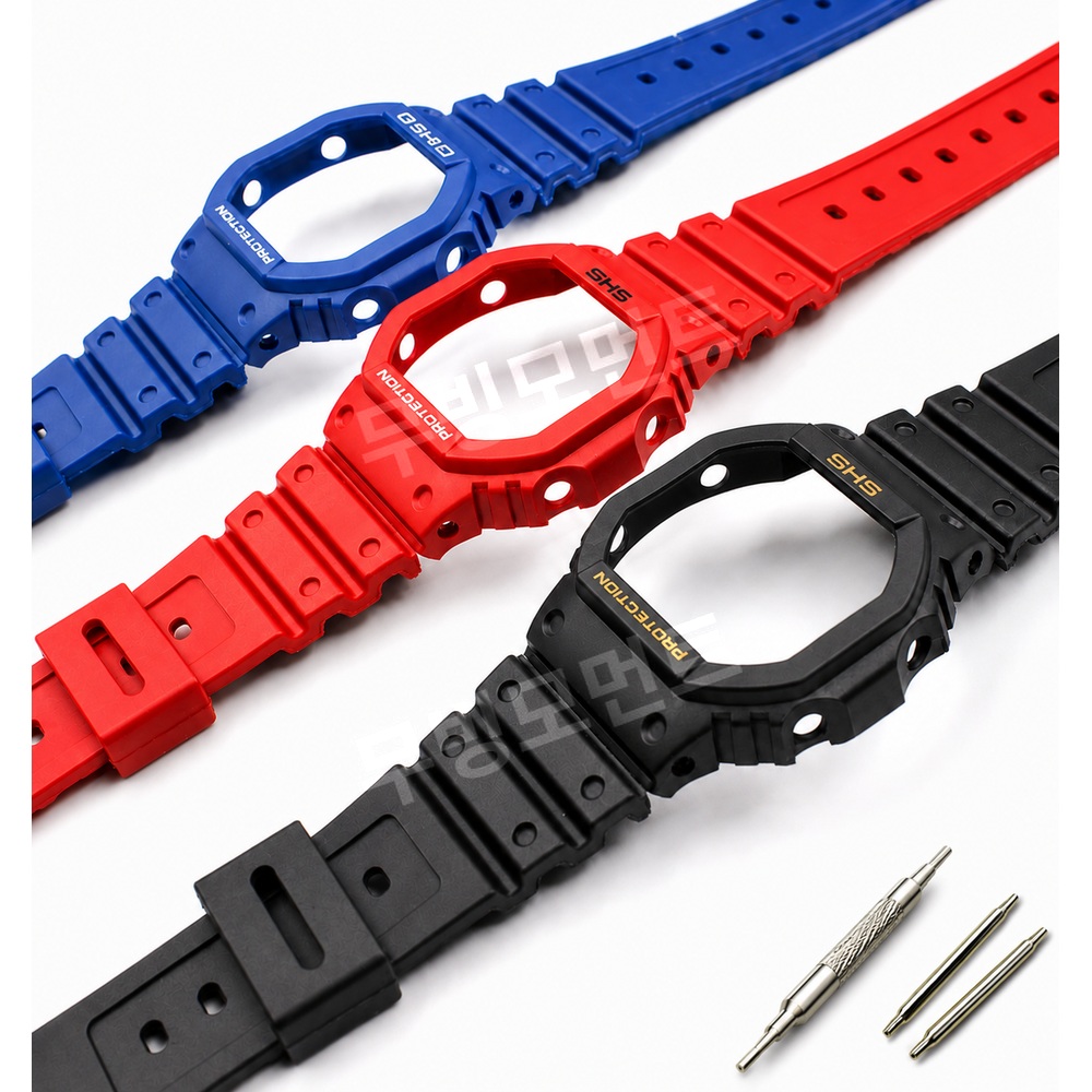 카시오 GSHOCK DW5600 G-5600E GW-M5610 호환용 시계 수지 스트랩 - 상품 이미지