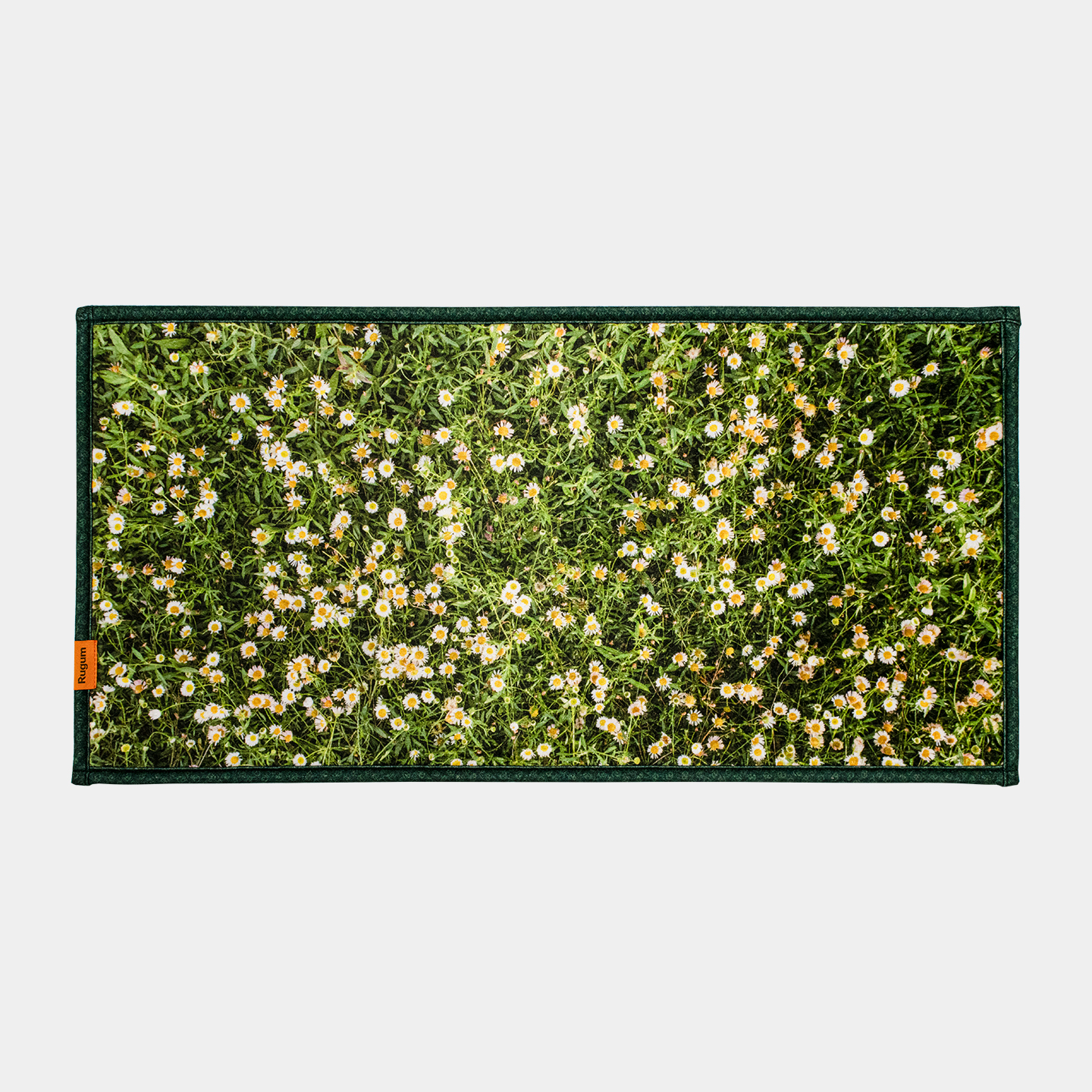소프티 매트 홈 컬렉션 미니 발매트 극세사 미끄럼방지 세탁가능 데이지, 30x60cm - 상품 이미지