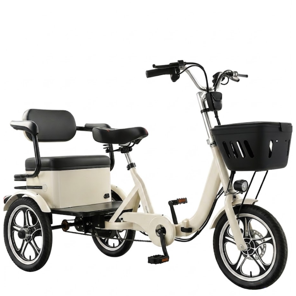 델타휠 세발 전기자전거 스쿠터 48V 650W 리튬배터리 출퇴근용 클래식