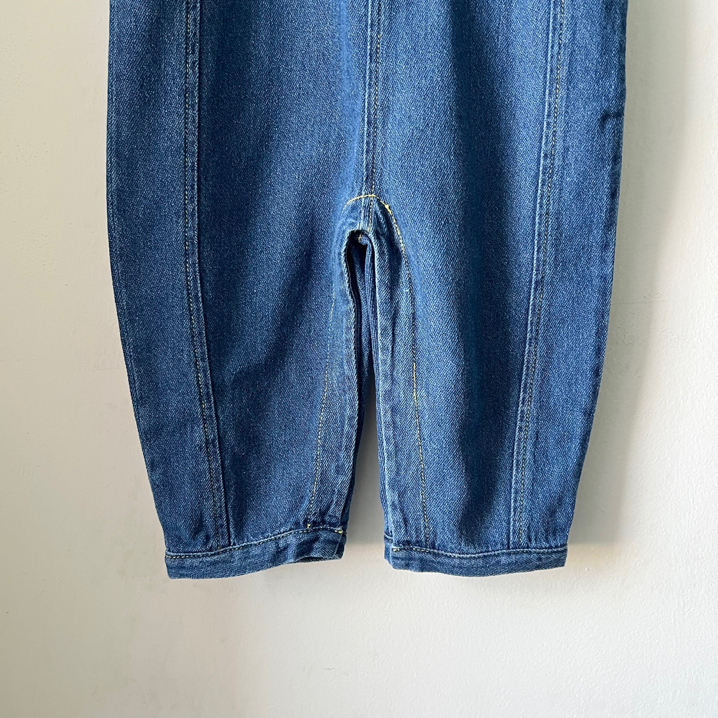 26FW 보보쇼즈 베이비 데님 오버롤 멜빵바지 블루 B226AB085 401 - 상세 이미지 3