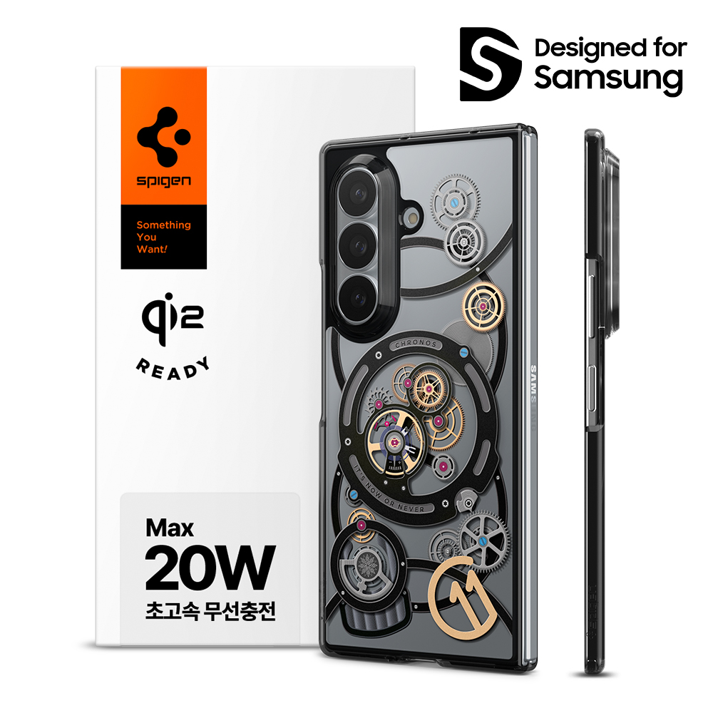 Qi2 20W 인증 갤럭시 맥세이프 케이스 c11 에디션 갤럭시Z 폴드8 울트라, TPU+PC, 크로노스
