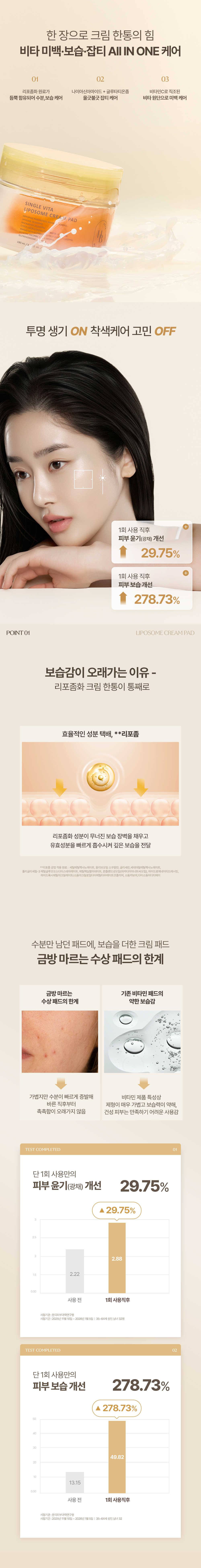 korean vitamin c liposome toner pad