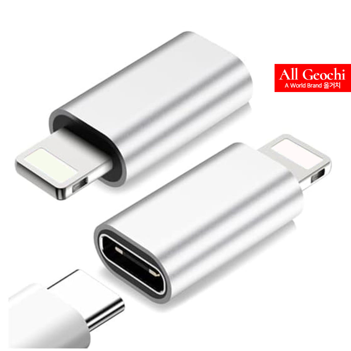 8핀 C타입 변환 젠더 C(암) to 라이트닝8(수) USB-C 8P 연결 - 상품 이미지