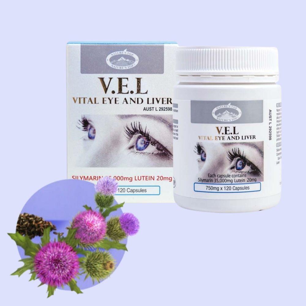 호주 네이쳐스탑 V.E.L 밀크씨슬 루테인 750mg 120캡슐 Vital Eye & Liver - 상세 이미지 5