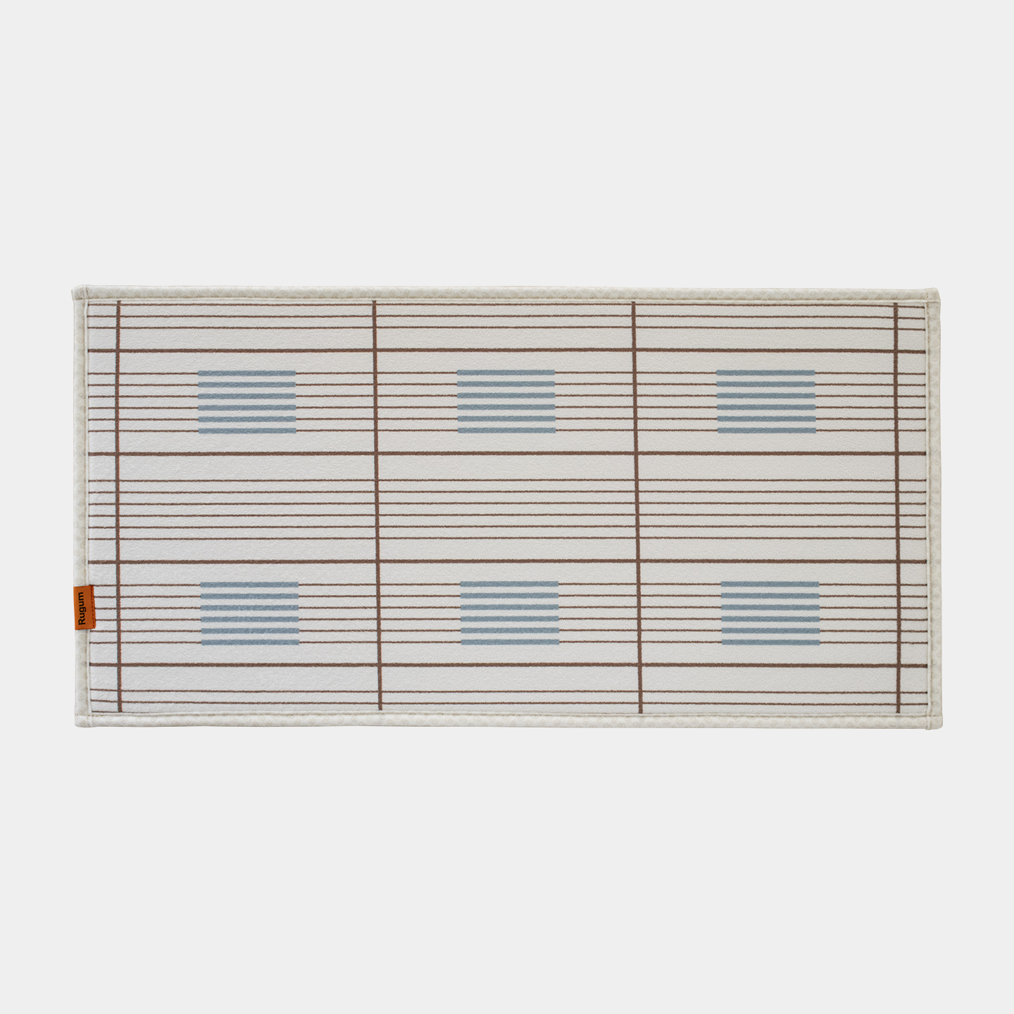 소프티 매트 홈 컬렉션 미니 발매트 극세사 미끄럼방지 세탁가능 헤이즐그리드, 30x60cm - 상품 이미지