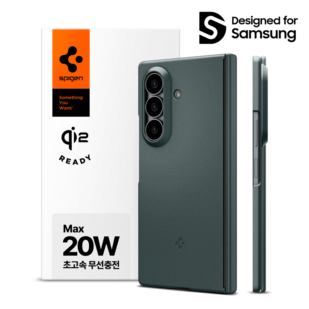 Qi2 20W 인증 갤럭시 맥세이프 케이스 에어핏프로 맥핏 어비스그린, 갤럭시Z 폴드8 울트라