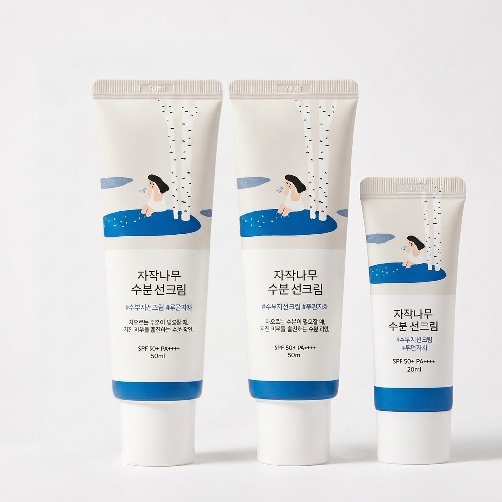 라운드랩 자작나무 수분 선크림 50ml 1+1 기획 +여행용 20ml - 상세 이미지 2