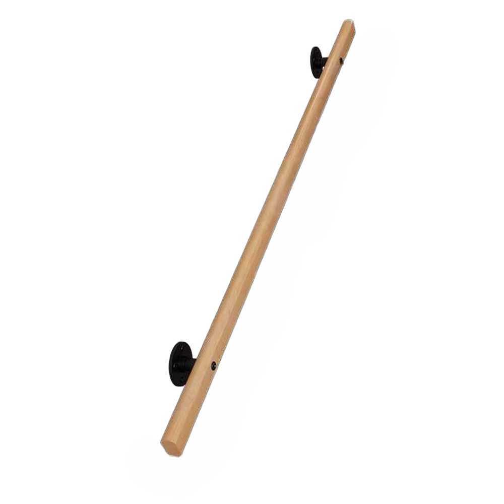 원목 핸드레일 벽부형 복도 난간대 실내 목재 안전바 50cm - 상품 이미지