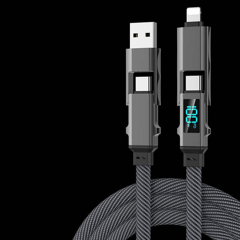 4in1 100W 고속충전 케이블 CtoC AtoC Cto8 Ato8 이미지 6