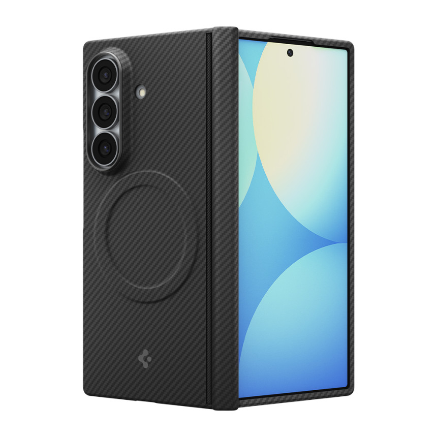 Qi2 20W 인증 갤럭시 맥세이프 케이스 초슬림 카본 에어스킨아라미드 맥핏 갤럭시Z 폴드8 울트라, 아라미드, 블랙 사진 2