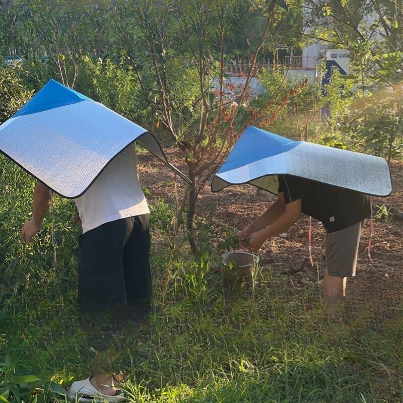 돗자리 모자 햇빛가리개 햇빛 작업모자 자외선 농사용 자외선차단 원뿔형 차단 밭일 농부 - 상세 이미지 3