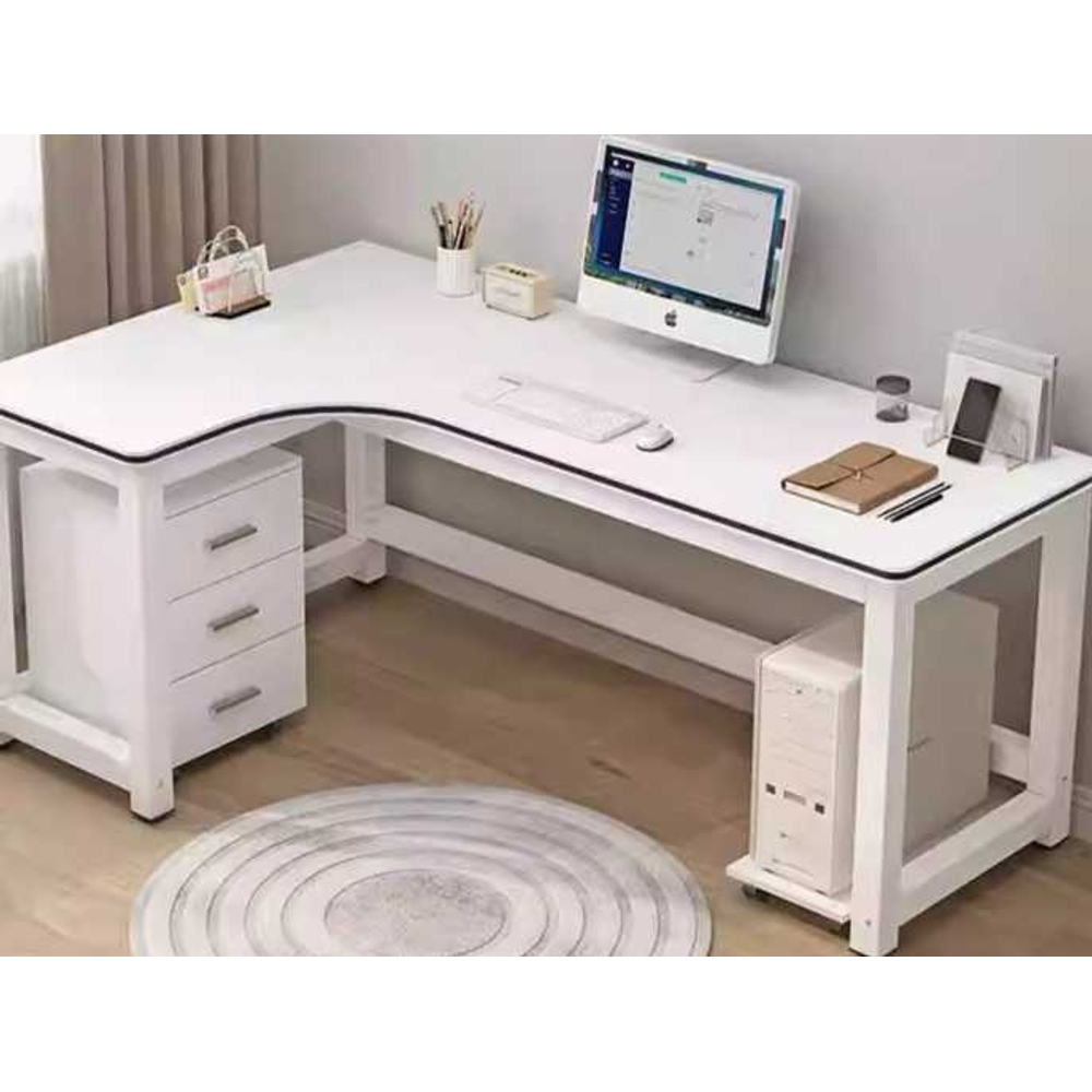 기역자 코너형 책상 사무실 L자 용품 데스크 컴퓨터 좌측 120x80 - 상품 이미지