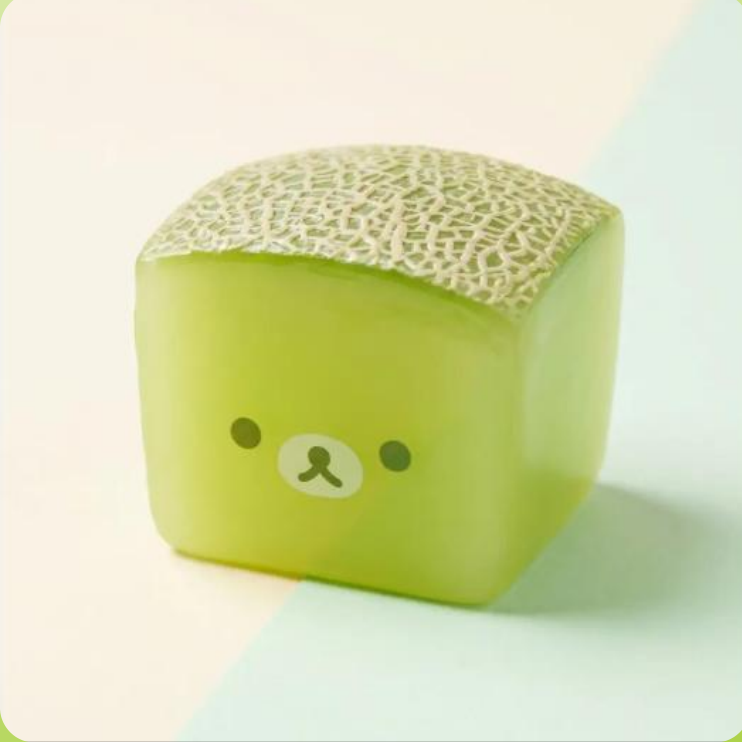 말랑이 멜론 메론 리락쿠마 말랑이 스퀴시 슬라임 - 상품 이미지