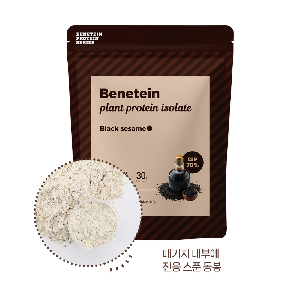 베네틴 플랜트 프로틴 단백질 쉐이크 아이솔레이트 흑임자맛, 2kg, 1개 - 상세 이미지 4