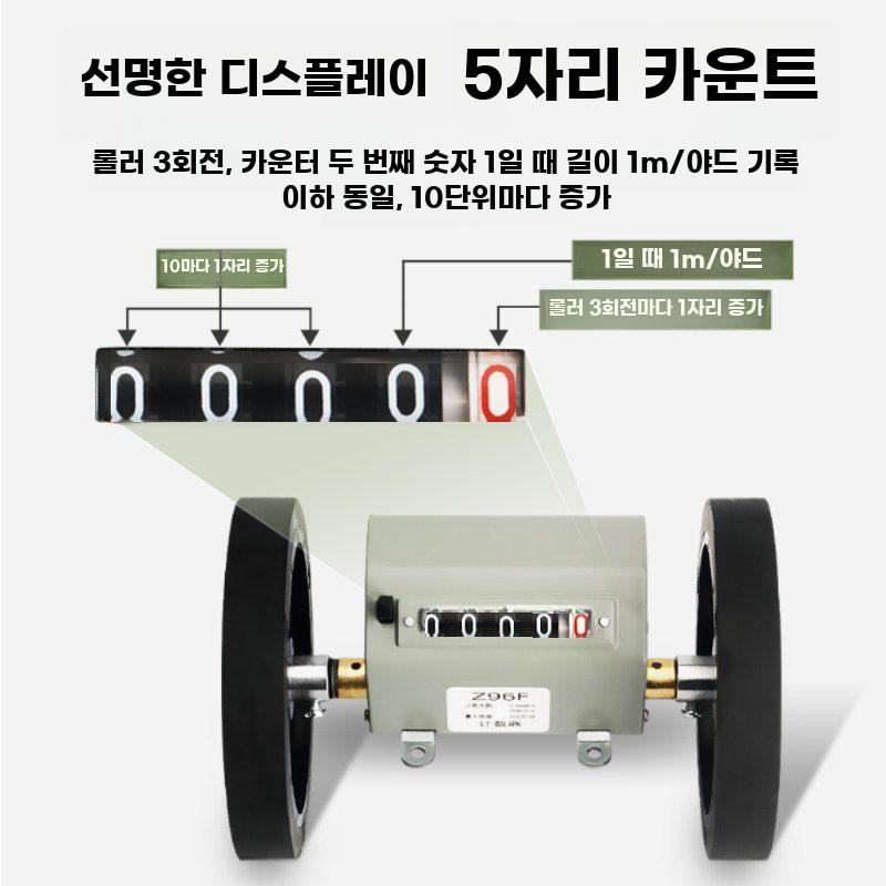 원단 길이 측정기계 이동식 바퀴 포함 바닥 시트지 계측 Z96-F - 상세 이미지 3