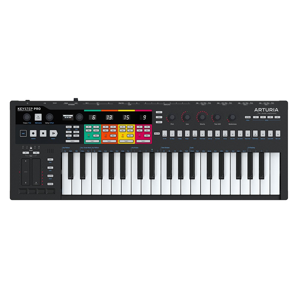 ARTURIA KeyStep Pro 아투리아 키스텝 프로 올인원 키보드 시퀀서 미디컨트롤러 - 한정판 'Black'