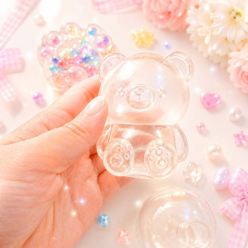말랑이 고무공 껍질 껍데기 스퀴시 슬랑이 만들기 DIY 키트 슬라임 크런치 부자재 - 상세 이미지 4