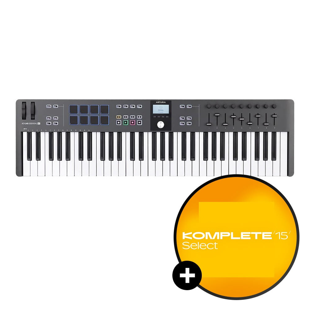 Arturia KeyLab Essential MK3 61 아투리아 에센셜 마스터 키보드 미디 컨트롤러 - Black