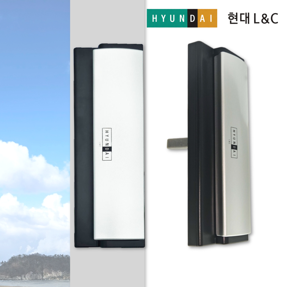 한화 샷시손잡이 오토락 카이저 그립형 현대 L&C 샤시손잡이 좌우겸용 - 상품 이미지