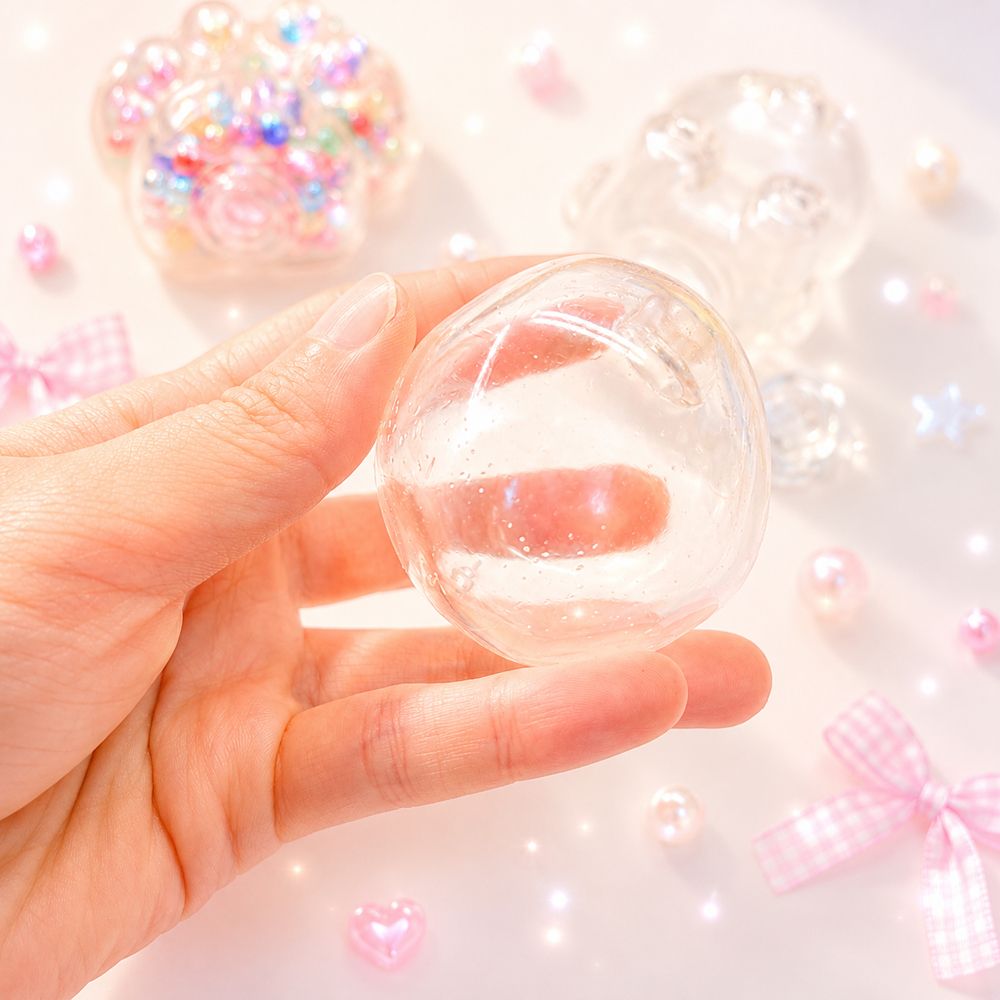 말랑이 고무공 껍질 껍데기 스퀴시 슬랑이 만들기 DIY 키트 슬라임 크런치 부자재 - 상세 이미지 5