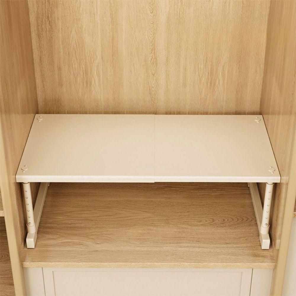 옷장선반 파티션 적층형 길이조절 다용도 장농 펜트리 40-65cm - 상품 이미지
