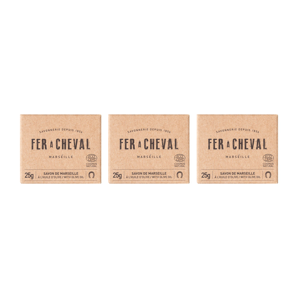프랑스 페라슈발 1856 올리브 마르세유 솝 올인원 비누 25g, 3개 - 상품 이미지
