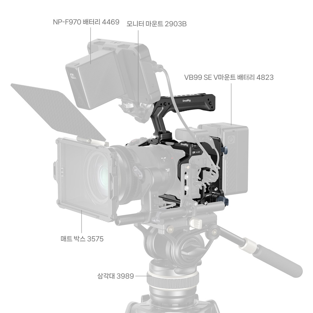 스몰리그 6381 캐논 EOS R6 V 호크락 V마운트 배터리 플레이트 키트 - 상세 이미지 3