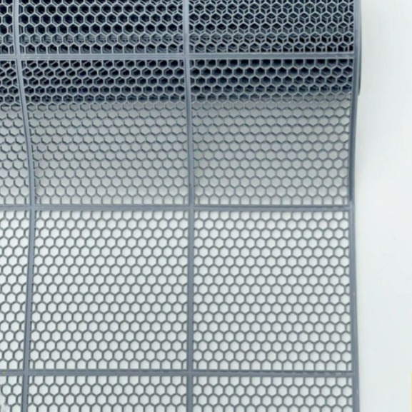 바닥 고무시트 산업용 롤매트 PVC 격자롤 출입구 벌집 - 상세 이미지 2